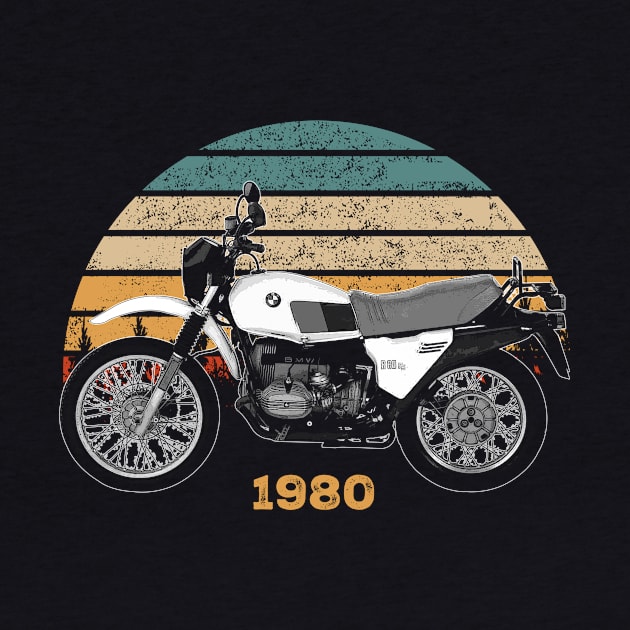 1980 BMW R 80 G-S Vintage Motorcycle Design by Madisen Harvey